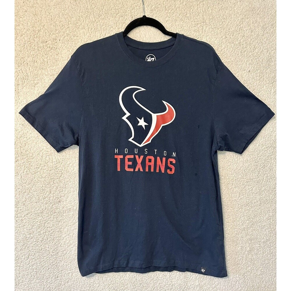 Houston Texans ‘47 Brand Men’s‎ Size L Navy Blue T-Shirt